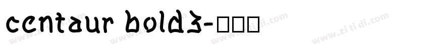 centaur bold3字体转换